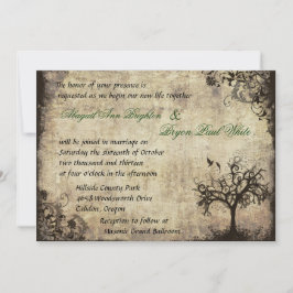 Nieuw Leven Vintage bruiloft uitnodiging