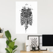 Nieuw leven (zwart-wit) poster (Thuiskantoor)