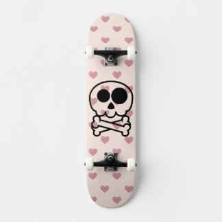 NIEUW - Liefdeshart Cartoon Schedel Persoonlijk Skateboard