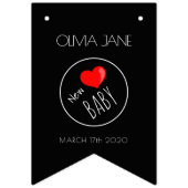 Nieuw Lijst babyfoto - Aangepaste foto Vlaggetjes (Eerste vlag)