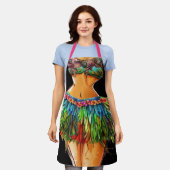 NIEUW Luau of Keuken Lachen Schort (Gedragen)