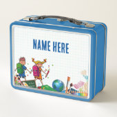 NIEUW! Lunchbox - Terug naar School Metal - Lichtb (Achterkant)