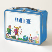 NIEUW! Lunchbox - Terug naar School Metal - Lichtb (Voorkant)