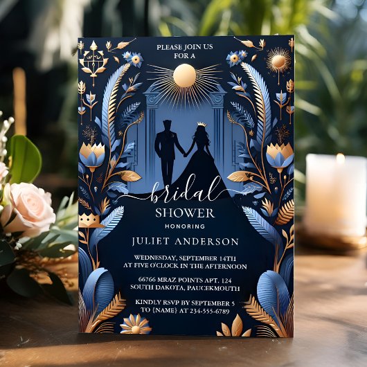 Nieuw Luxe Fuchsia Crown Royal Blue Vrijgezellenfe Kaart