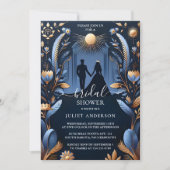 Nieuw Luxe Fuchsia Crown Royal Blue Vrijgezellenfe Kaart (Voorkant)