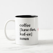 Nieuw mama cadeau, mama, gepersonaliseerde koffie tweekleurige koffiemok (Links)