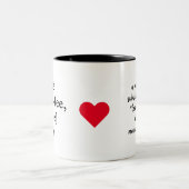 Nieuw mama cadeau, mama, gepersonaliseerde koffie  tweekleurige koffiemok (Center)