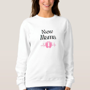 Nieuw mama sweatshirt. Baby meisje. Moedergeschenk Trui
