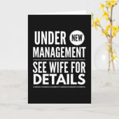 Nieuw management van het pensioen van de vrouw kaart (Gele Bloem)