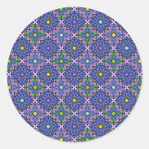 Nieuw Mandala 2 Ronde Sticker