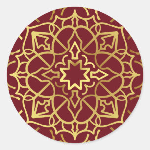Nieuw Mandala 4 Ronde Sticker