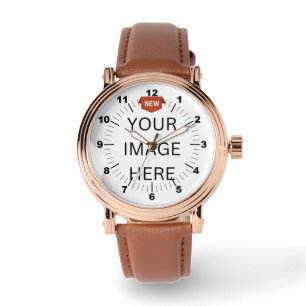 NIEUW! Mannen Roos Gold - Aangepast Horloge