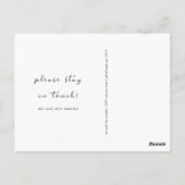 Nieuw Manuscript van het Adres Modern met Eenvoudi Briefkaart (Achterkant)