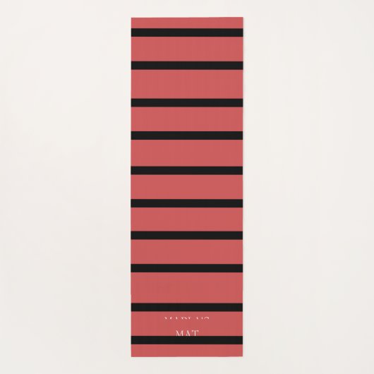 Nieuw Meer Koffie Batterij Yoga Mat (Achterkant)