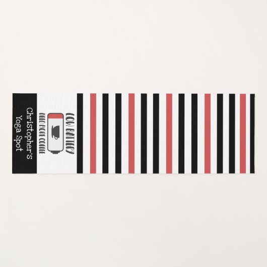 Nieuw Meer Koffie Batterij Yoga Mat (Voorkant (horizontaal))