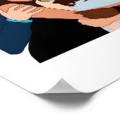 Nieuw meisje Geïnspireerd kunstwerk Poster (Hoek)