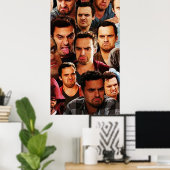 Nieuw Meisje - Nick Miller Collage Poster (Thuiskantoor)