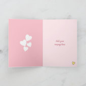 Nieuw meisje Teddy berger roze welkom groet Kaart (Binnen)