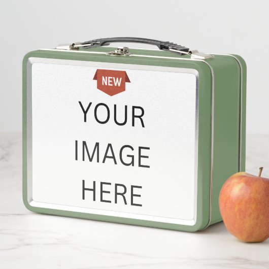 NIEUW! Metalen Lunchbox - Groen - Aangepast (In situ)