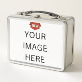 NIEUW! Metalen Lunchbox - Roestvrij - Aangepast (Voorkant)