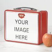 NIEUW! Metalen Lunchbox - Rood - Aangepast (In situ)