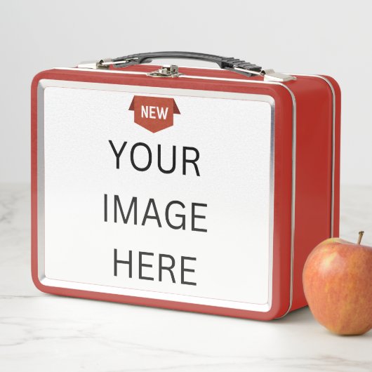 NIEUW! Metalen Lunchbox - Rood - Aangepast (In situ)