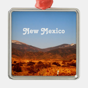 Nieuw Mexicaans landschap Metalen Ornament