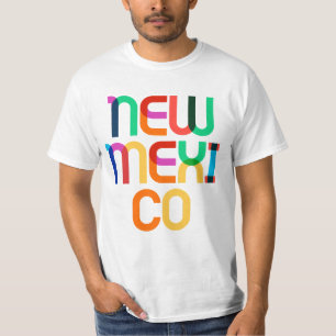 Nieuw Mexicaans type Retro Pop Art Colorful 80s T-shirt