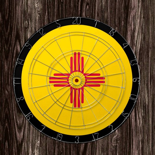 Nieuw Mexicaans vlagdartboard en nieuw Mexico/game Dartbord