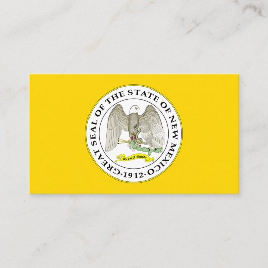 Nieuw Mexicaans zegel, zegel van New Mexico Visitekaartje (Voorkant)