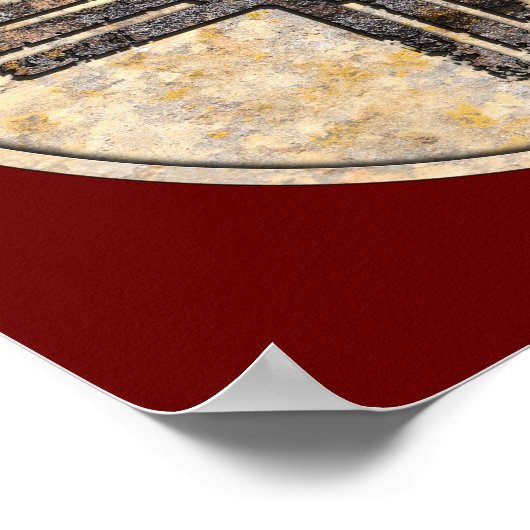 Nieuw Mexicaans Zia Sun Symbol Poster (Hoek)