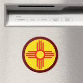 Nieuw Mexicaans Zia Sun-symbool Magneet (Insitu (Vaatwasser))