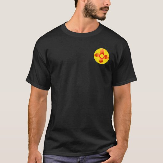 Nieuw Mexicaans Zia Sun-symbool T-shirt (Voorkant)