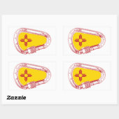 Nieuw-Mexicaanse klimmer Carabiner Rechthoekige Sticker (Vel)