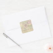 Nieuw Mexico 2 Vierkante Sticker (Envelop)