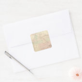 Nieuw Mexico 2 Vierkante Sticker (Envelop)