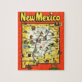 Nieuw-Mexico 8x10 ansichtkaart kaart puzzel