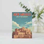 Nieuw-Mexico Adobe Landschap Briefkaart (Staand voorkant)