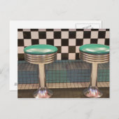 Nieuw Mexico, Albuquerque. De 66 Diner samen Briefkaart (Voorkant / Achterkant)