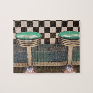 Nieuw Mexico, Albuquerque. De 66 Diner samen Legpuzzel