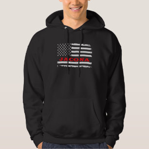 Nieuw Mexico Amerikaanse vlag Jacona USA Patriotti Hoodie