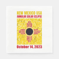 Nieuw Mexico Annular Eclipse Napkin
