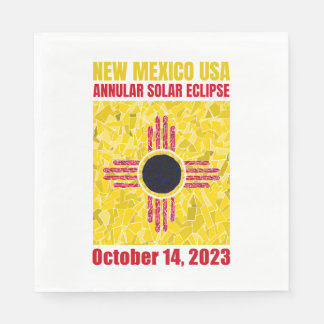 Nieuw Mexico Annular Eclipse Napkin Servet