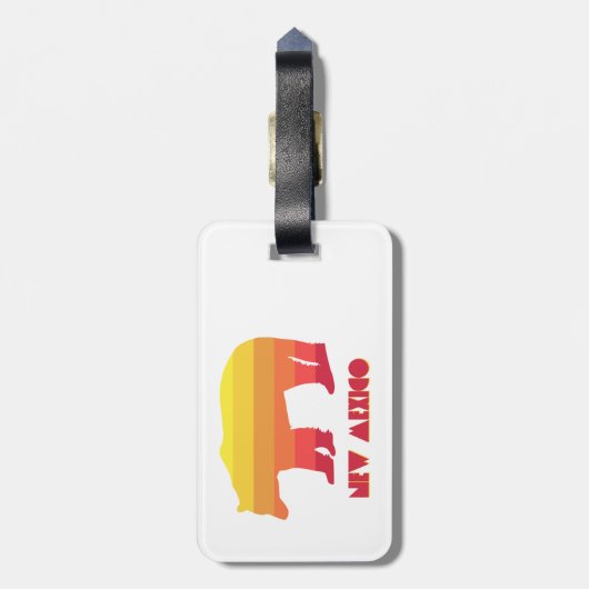 Nieuw Mexico-Beer Bagagelabel (Achterkant verticaal)