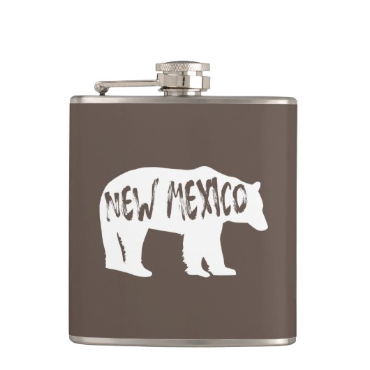 Nieuw Mexico-Beer Heupfles (Voorkant)