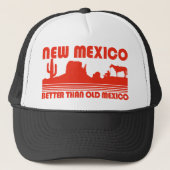 Nieuw Mexico beter dan oud Mexico Trucker Pet (Voorkant)