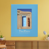 Nieuw Mexico Blue Window Wrapped Canvas Afdruk (Insitu (Woonkamer))