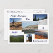 Nieuw Mexico Briefkaart (Voorkant / Achterkant)