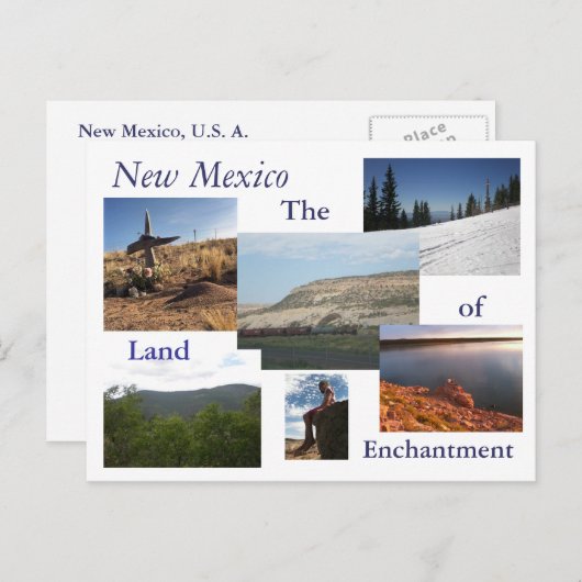 Nieuw Mexico Briefkaart (Voorkant / Achterkant)