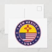 Nieuw Mexico Briefkaart (Voorkant / Achterkant)